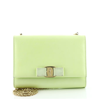 Salvatore Ferragamo Ginny Crossbody Bag Saffiano Leather Small
