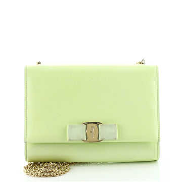 Salvatore Ferragamo Ginny Crossbody Bag Saffiano Leather Small