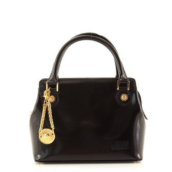Versace Vintage Medusa Charm Tote Leather Small
