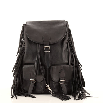 Saint Laurent Festival Backpack Fringe Leather Medium