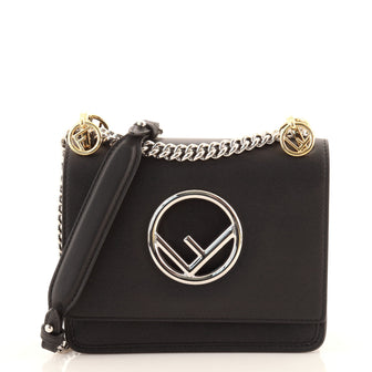 Fendi Kan I F Shoulder Bag Leather Small