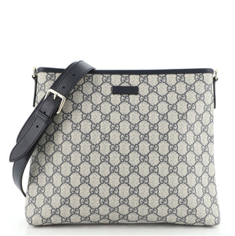Gucci Zip Top Messenger Bag GG Coated Canvas Medium