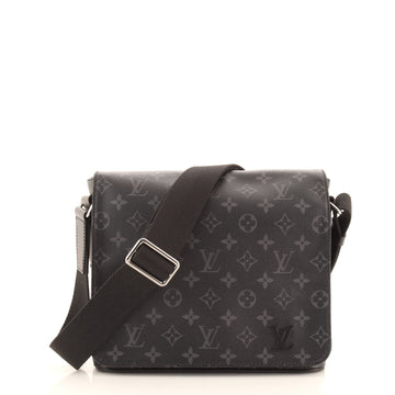 Louis Vuitton District Messenger Bag Monogram Eclipse Canvas PM