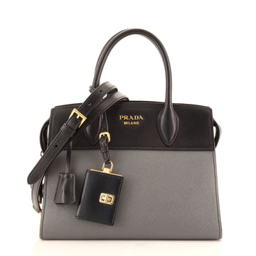 Prada Esplanade Tote Saffiano with City Calf Small