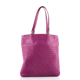 Bottega Veneta Flat Shopper Tote Intrecciato Nappa Tall