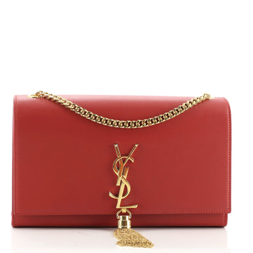 Saint Laurent Classic Monogram Tassel Crossbody Bag Leather Medium