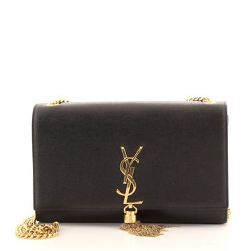 Saint Laurent Classic Monogram Tassel Crossbody Bag Leather Medium