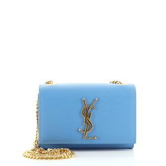 Saint Laurent Classic Monogram Crossbody Bag Grainy Leather Small