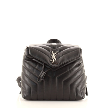 Saint Laurent LouLou Backpack Matelasse Chevron Leather Small