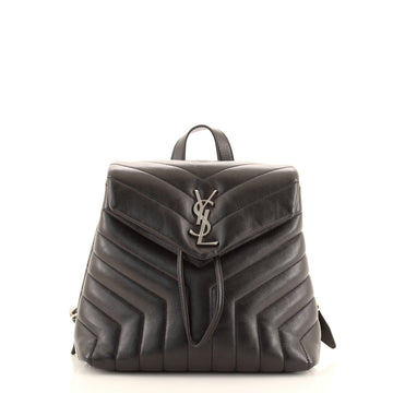 Saint Laurent LouLou Backpack Matelasse Chevron Leather Small