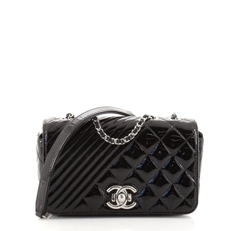 Coco Boy Flap Bag Quilted Patent Small