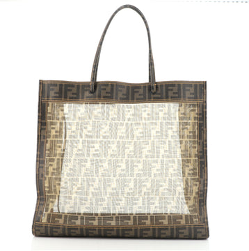 Fendi Logo Tote Zucca Mesh Large