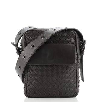 Bottega Veneta Front Pocket Messenger Bag Intrecciato Nappa Small