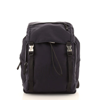 Prada Double Buckle Backpack Tessuto