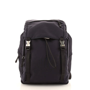 Prada Double Buckle Backpack Tessuto