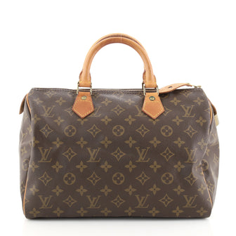 Louis Vuitton Speedy Handbag Monogram Canvas 30