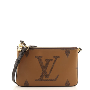 Louis Vuitton Double Zip Pochette Reverse Monogram Giant