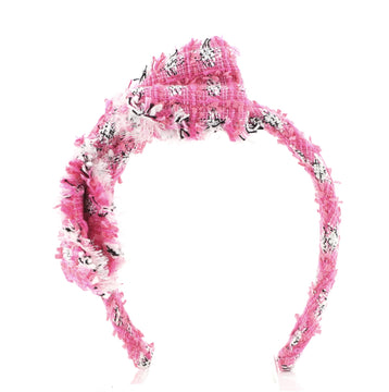 Chanel Bow Hairband Tweed