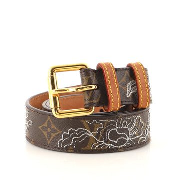 Louis Vuitton Belt Limited Edition Monogram Dentelle Medium