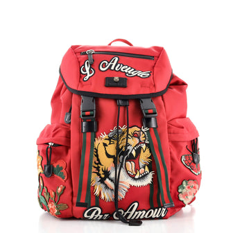 Gucci Techpack Backpack Embroidered Techno Canvas