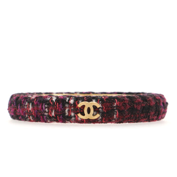 Chanel CC Bangle Bracelet Tweed Thin