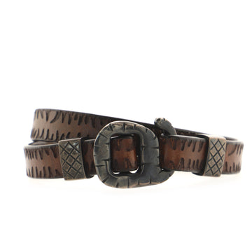Bottega Veneta Double Wrap Buckle Bracelet Leather