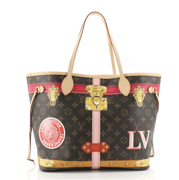 Louis Vuitton Neverfull NM Tote Limited Edition Summer Trunks Monogram Canvas MM