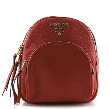 Prada Convertible Front Pocket Backpack Vitello Daino Small