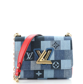 Louis Vuitton Twist Handbag	 Patchwork Denim MM