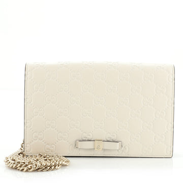 Gucci Signature Wallet on Chain Guccissima Leather
