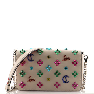 Christian Louboutin Zoompouch Crossbody Bag Embellished Leather
