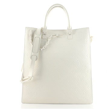 Louis Vuitton Sac Plat Handbag Monogram Taurillon Leather