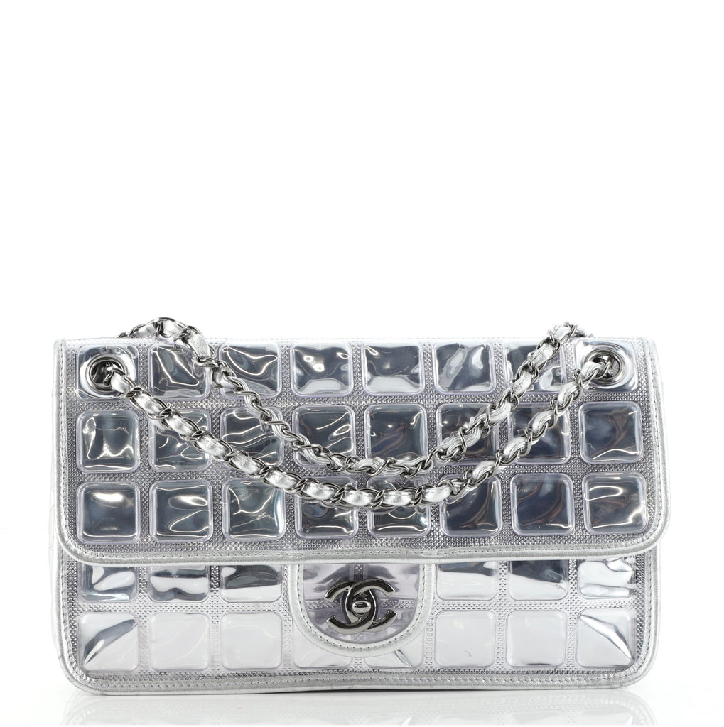 Chanel Ice Cube Flap Bag Quilted Vinyl Metallic 8468226