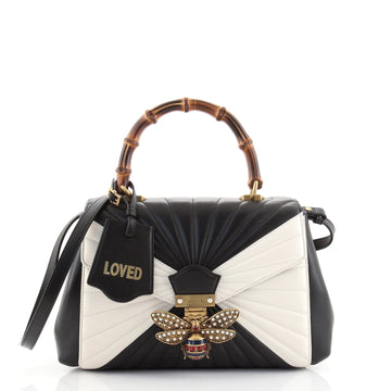 Gucci Queen Margaret Top Handle Bag Multicolor Quilted Leather Medium