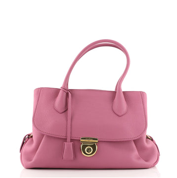 Salvatore Ferragamo Fiamma Tote Leather East West