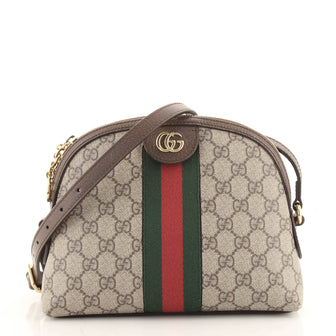 Gucci Ophidia Dome Shoulder Bag GG Coated Canvas Small