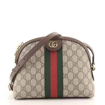 Gucci Ophidia Dome Shoulder Bag GG Coated Canvas Small