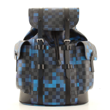 Louis Vuitton Christopher Backpack Limited Edition Damier Graphite Pixel PM