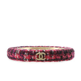 Chanel CC Bangle Bracelet Tweed Thin