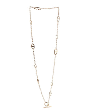 Hermes Farandole Long Necklace Sterling Silver 80