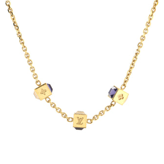 Louis Vuitton Gamble Short Necklace Metal with Crystal