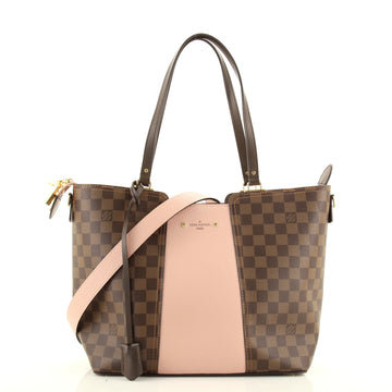 Louis Vuitton Jersey Handbag Damier with Leather