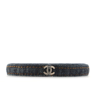Chanel CC Bangle Bracelet Denim Thin