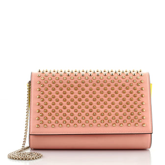 Christian Louboutin Paloma Clutch Spiked Leather