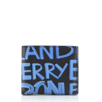 Burberry Graffiti Bifold Wallet Printed Leather Compact