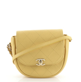 Chanel Casual Trip Messenger Bag Quilted Lambskin Mini