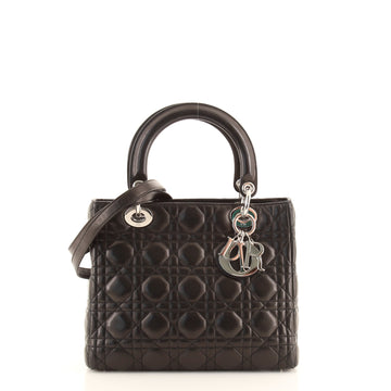 Christian Dior Vintage Lady Dior Bag Cannage Quilt Lambskin Medium