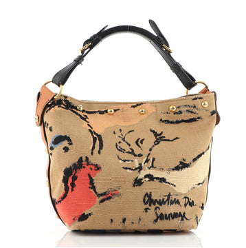 Christian Dior DiorAvenue Bucket Bag Embroidered Canvas Small