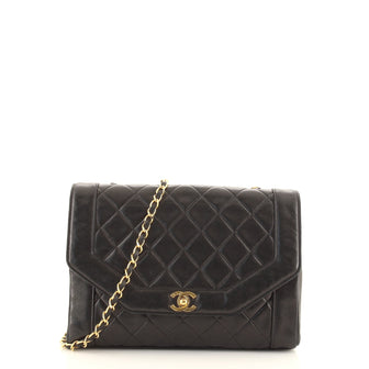 Chanel Vintage CC Chain Flap Bag Quilted Lambskin Medium