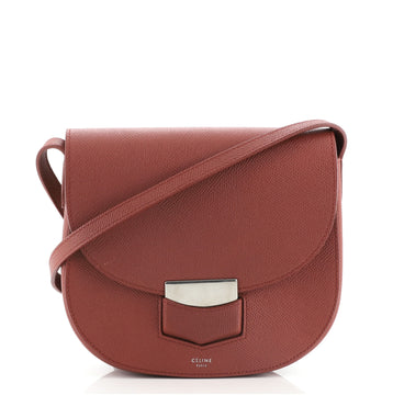 Celine Trotteur Crossbody Bag Grainy Leather Small